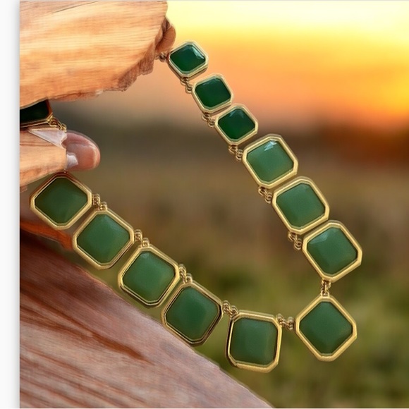 Kate Spade Green Gem Necklace - Picture 1 of 3